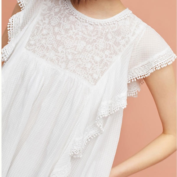 Feminine Anthro Maeve Callie Ruffled Top - Picture 2 of 11